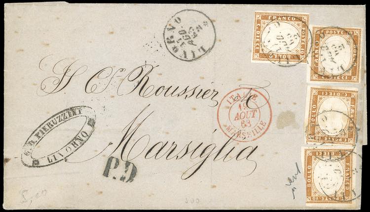 1863 - 10 cent. bistro chiaro ... 