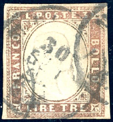 1861 - 3 lire rame vivo (18A), ... 