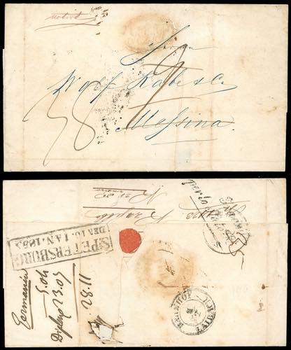 1853 - INCOMING MAIL IMPERO RUSSO ... 