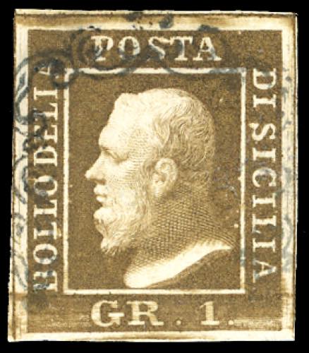 1859 - 1 grano bruno ruggine, I ... 