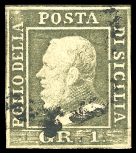 1859 - 1 grano bruno oliva, II ... 