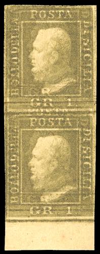 1859 - 1 grano bruno oliva chiaro, ... 