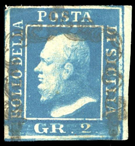 1859 - 2 grana cobalto scuro, I ... 