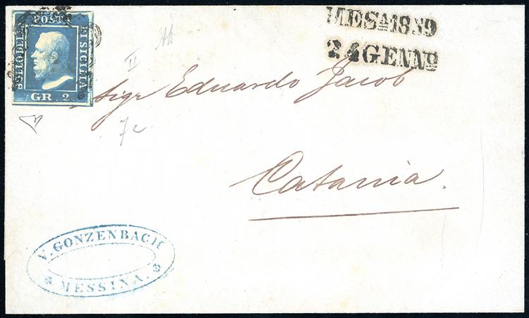 1859 - 2 grana cobalto scuro, II ... 