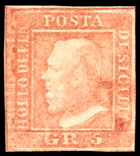 1859 - 5 grana vermiglio chiaro, I ... 