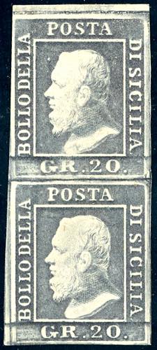 1859 - 20 grana ardesia violaceo, ... 