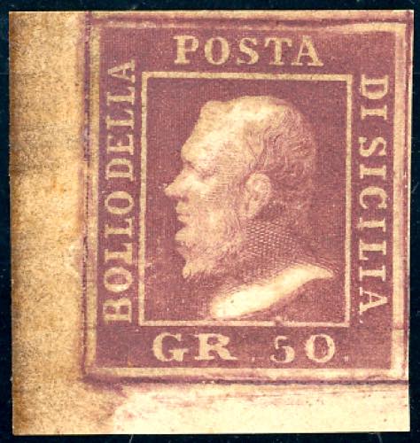 1859 - 50 grana lacca bruno scuro ... 