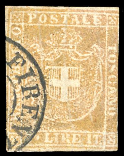 1860 - 3 lire ocra giallo (23), ... 