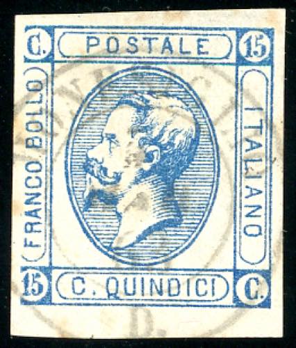 1863 - 15 cent. azzurro ... 