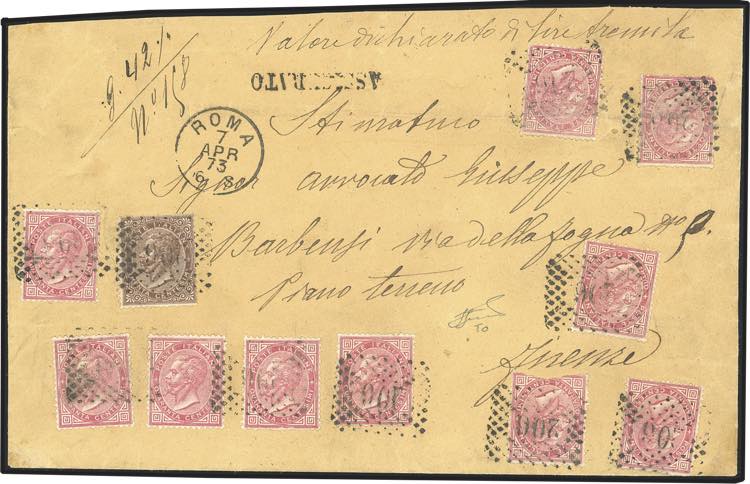 1873 - 40 cent. De La Rue, 10 ... 