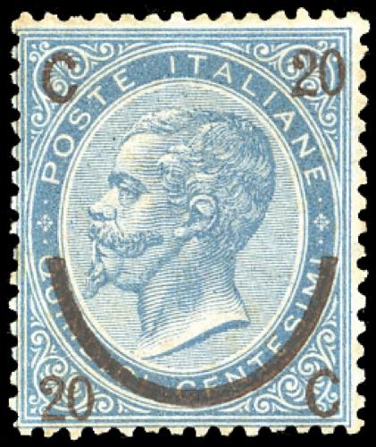 1865 - 20 cent. su 15 cent. Ferro ... 