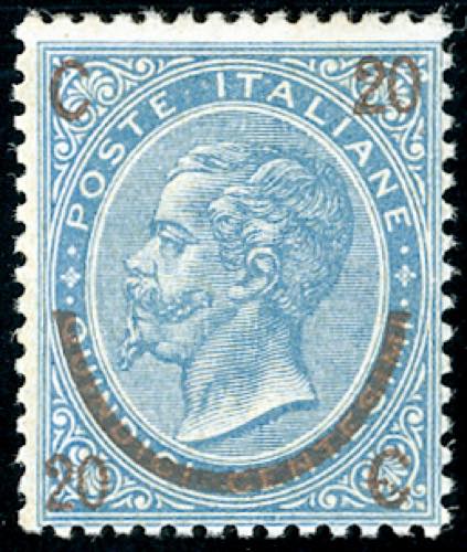 1865 - 20 cent. su 15 cent. Ferro ... 