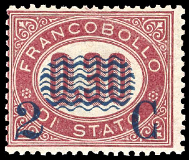 1878 - 2 cent. su 0,30 lire ... 