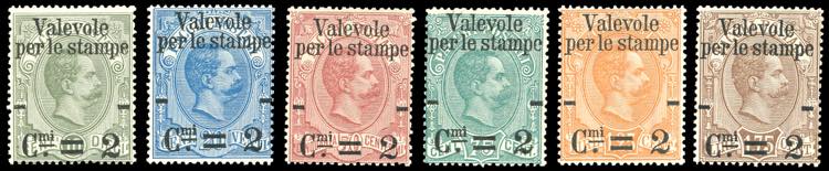 1890 - Valevole per le stampe, ... 