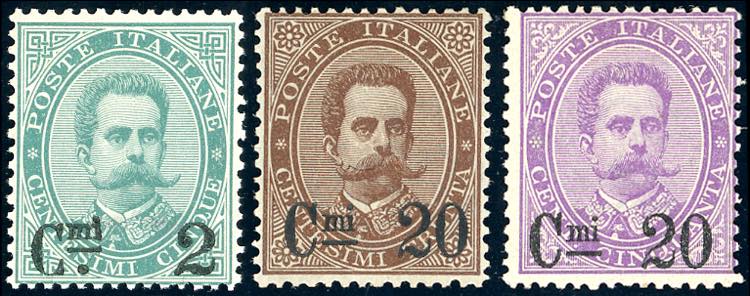 1890/91 - Soprastampati, serie ... 