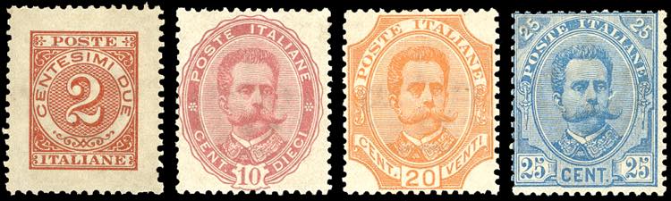 1891 - Umberto I, non emessi, ... 