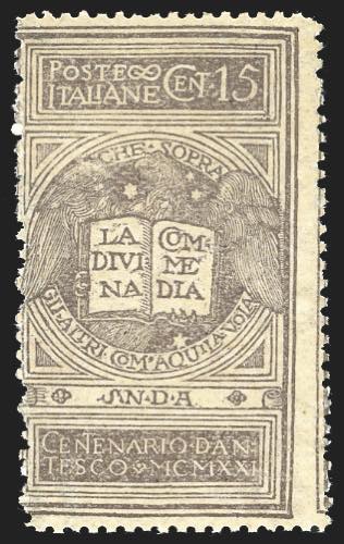 1921 - 15 cent. grigio violetto, ... 