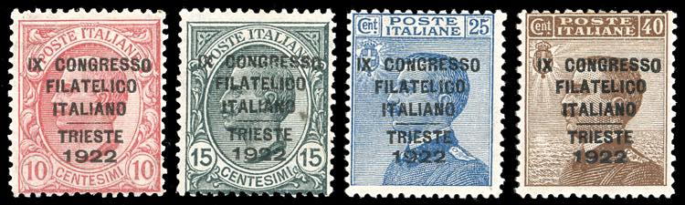 1922 - Congresso Filatelico, serie ... 
