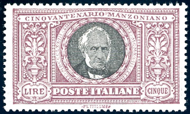 1923 - 5 lire Manzoni (156), ... 