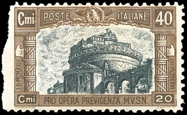 1926 - 40 + 20 cent. Milizia I, ... 