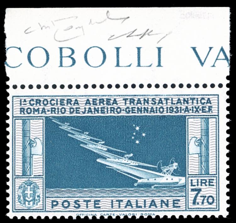 1930 - 7,70 lire Crociera Balbo ... 