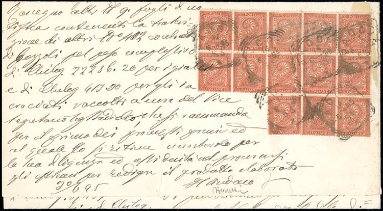 1895 - 2 cent. De La Rue, tiratura ... 