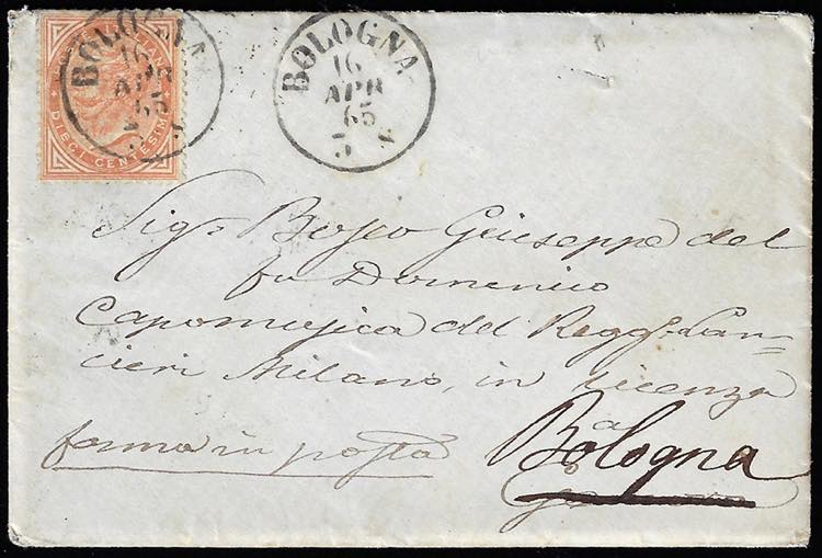 1865 - 10 cent. De La Rue, ... 