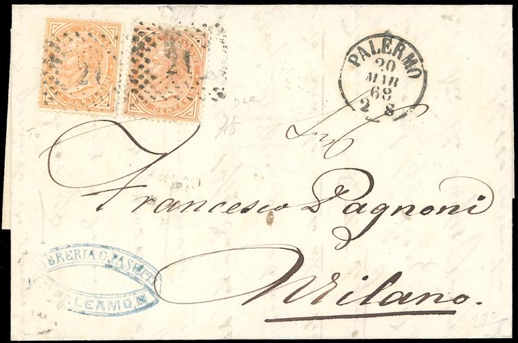 1868 - 10 cent. De La Rue, due ... 