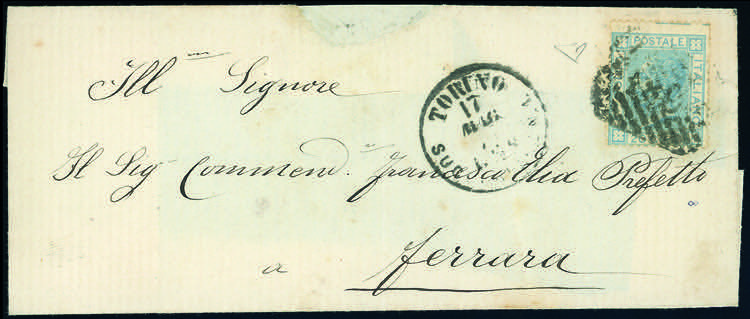 1867 - 20 cent. azzurro chiaro, ... 