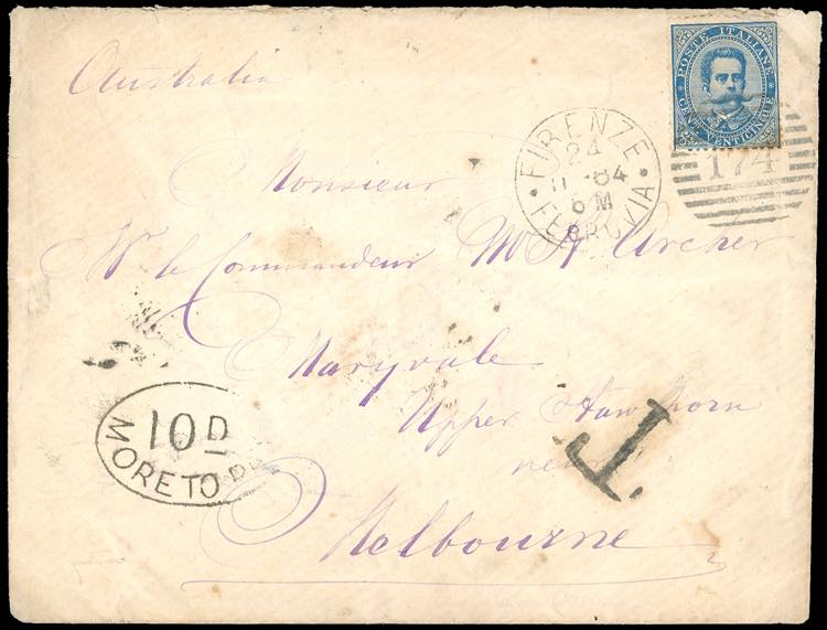 1884 - 25 cent. Umberto I (40), ... 