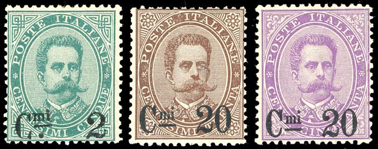 1890/91 - Soprastampati, serie ... 
