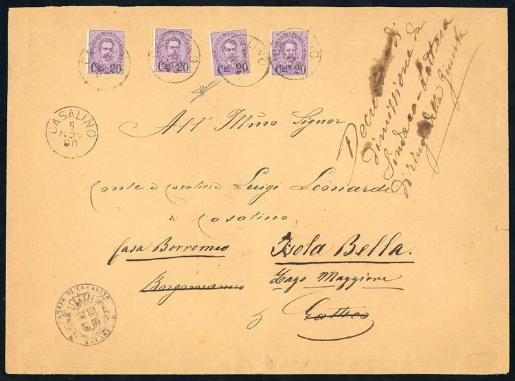 1890 - 20 cent. su 50 cent. (58), ... 