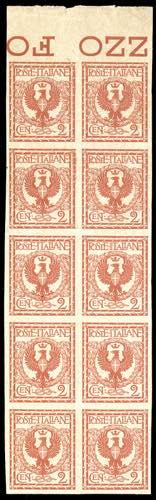 1902 - 2 cent. Floreale, prova su ... 