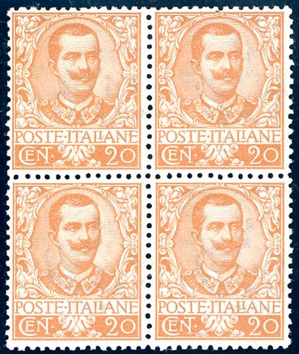 1901 - 20 cent. arancio Floreale ... 