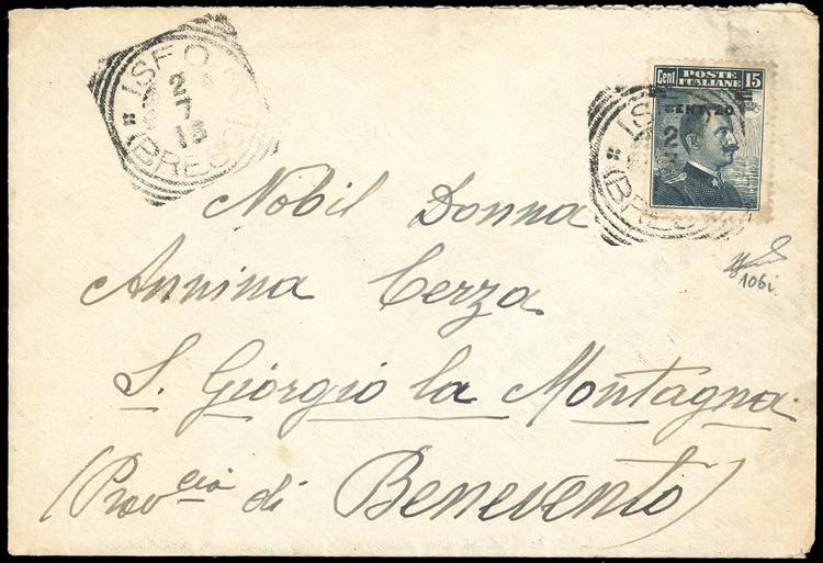 1916 - 20 cent. su 15 cent. ... 