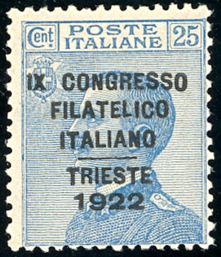 1922 - 25 cent. Congresso ... 