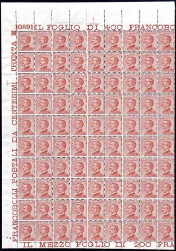 1922 - 30 cent. Michetti (127), ... 