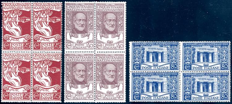 1922 - Mazzini, serie completa ... 