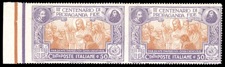 1923 - 50 cent. Propaganda Fide, ... 