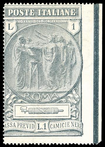 1923 - 1 + 1 lira Camicie Nere, ... 