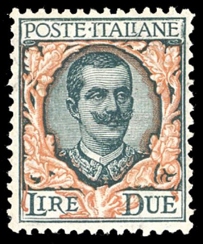 1923 - 2 lire Floreale (150), ben ... 