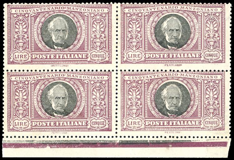 1923 - 5 lire Manzoni (156), ... 