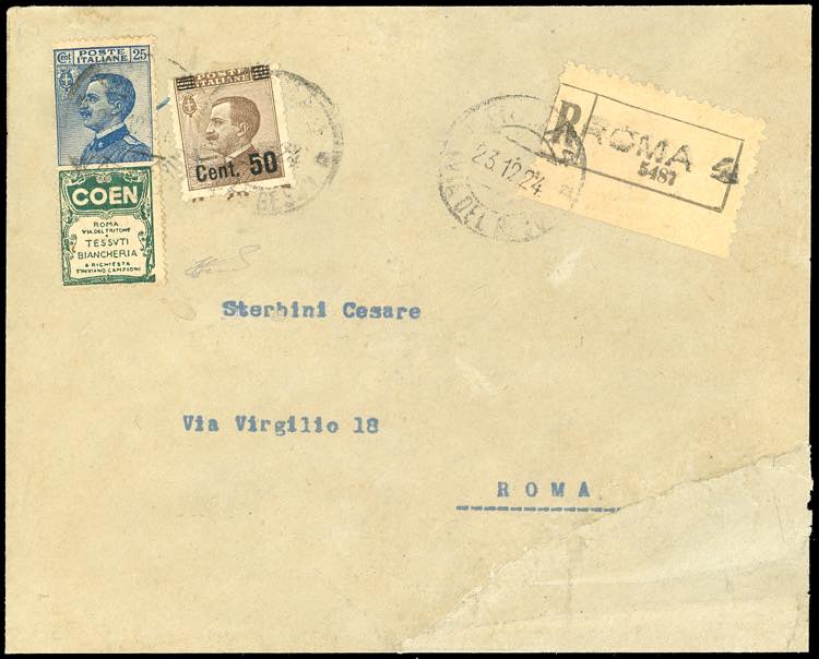 1924 - 25 cent. Coen, 50 cent. su ... 