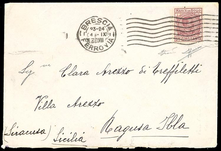 1930 - 50 cent. marca da bollo ... 