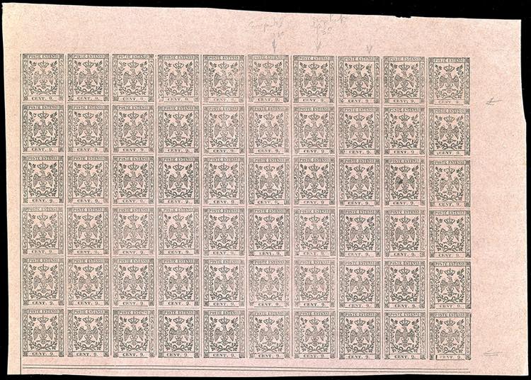 1855 - 9 cent. violetto grigio ... 