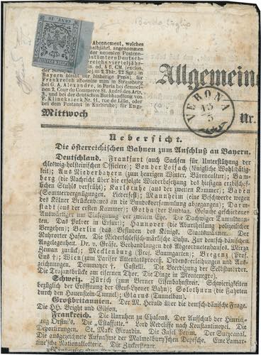 1858 - 10 cent. grigio lillaceo ... 