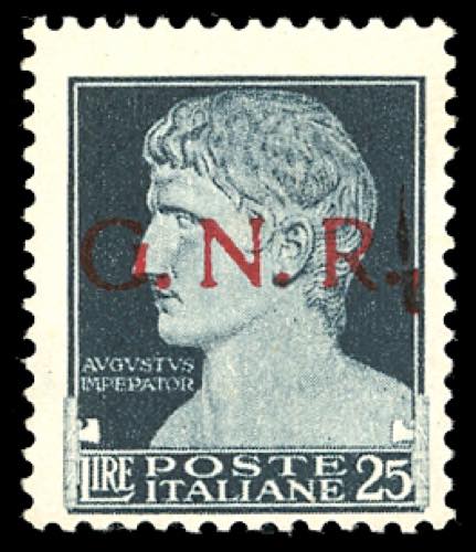 1944 - 25 lire soprastampa G.N.R. ... 