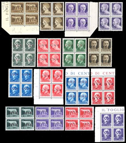 1943 - Soprastampati G.N.R., ... 