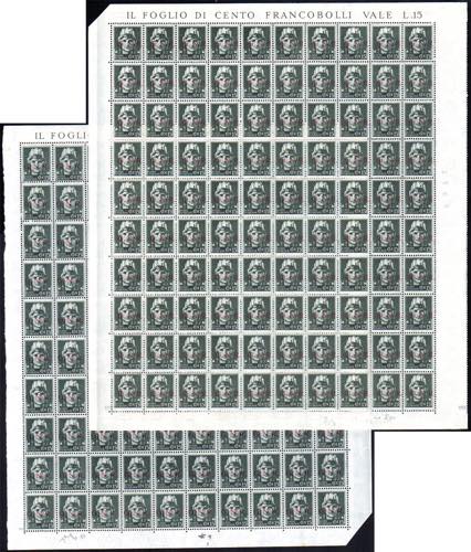 1943 - 15 cent. soprastampa G.N.R. ... 