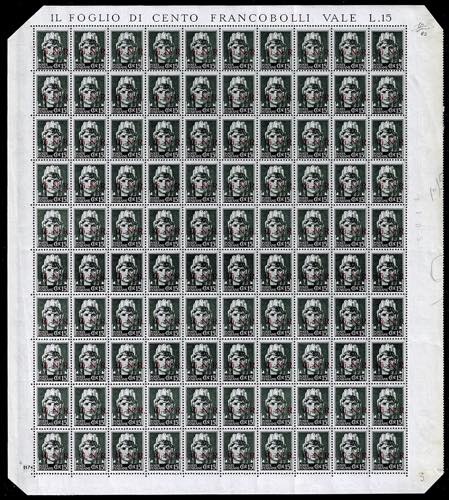 1943 - 15 cent. verde grigio, ... 